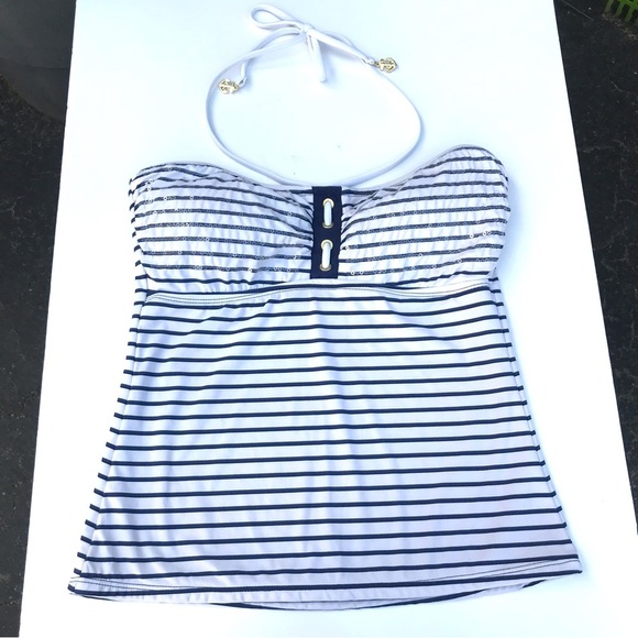 ❗️SOLD ❗️SPERRY TOP SIDER Tankini Swimsuit Set M Navy and White Size Medium - Picture 12 of 16